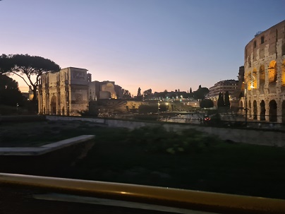 Rome, Night bus tour - Colosseum and Arch of Constantine